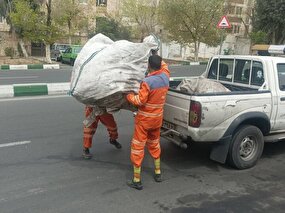 جمع‌آوری بیش از ۲۴ تن پسماند خشک