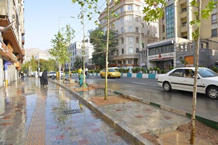 پیاده‌رو تجریش مناسب تردد شهروندان شد